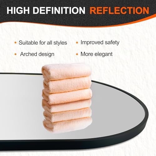 Delma Gold Oval Wall Mirror 48x24
