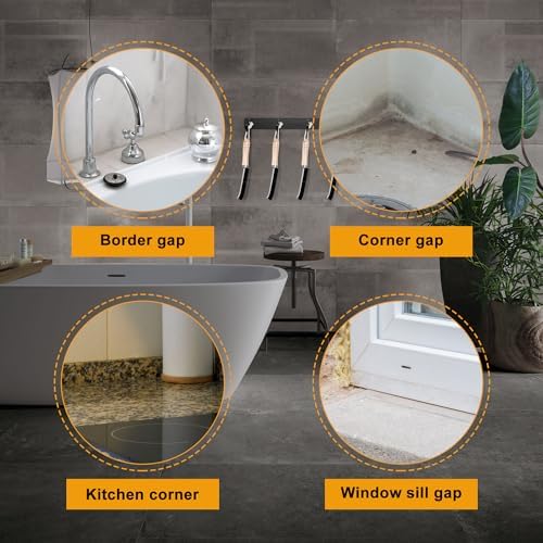 METSHOW 4Pcs Wooden Handle Crevice Cleaning Brush Set