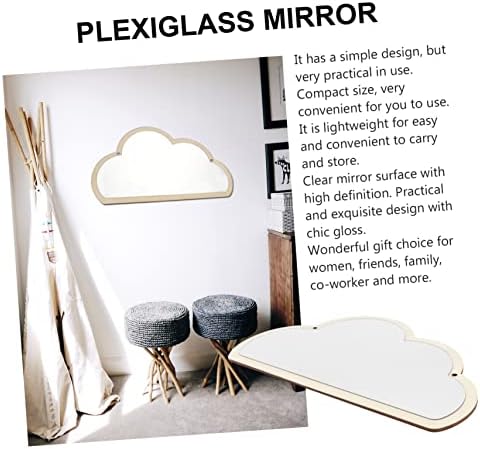 Zerodeko Cloud Shaped Acrylic Wall Mirror
