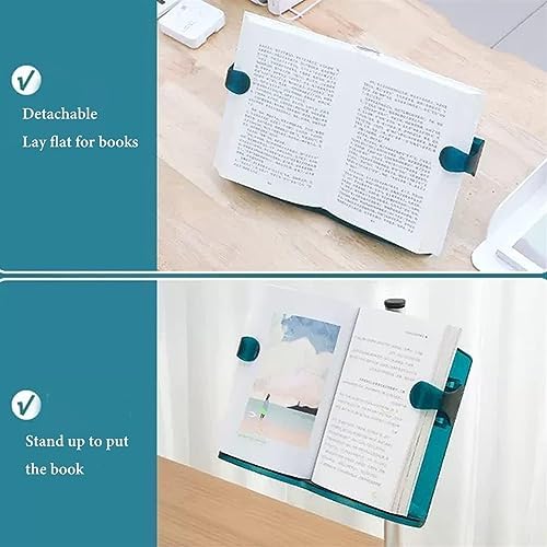 Adjustable Book Stand for Reading and Cooking GreenWhite