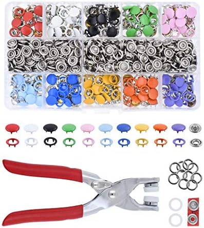Mandala Crafts 95mm Metal Snap Button Kit - 200 Sets