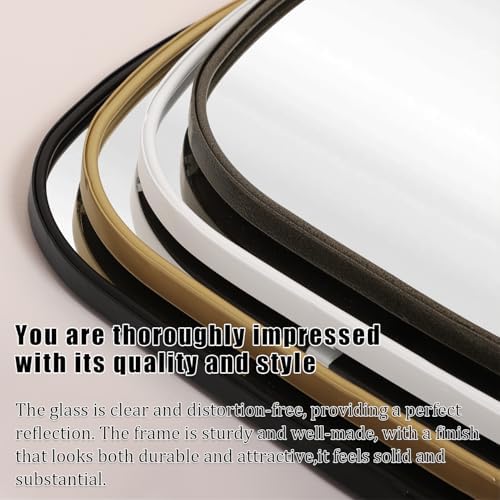 AOAOPQ Irregular Wall Vanity Mirror - 19x20 Bronze Metal Frame 1
