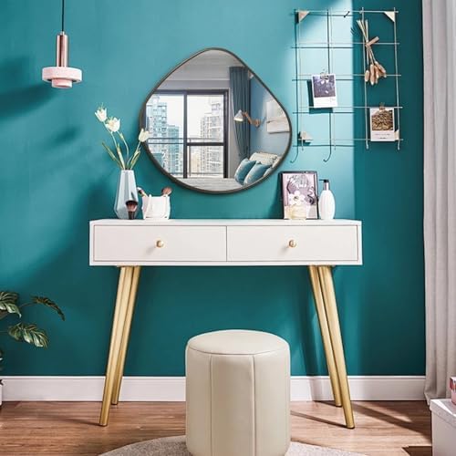AOAOPQ Irregular Wall Vanity Mirror - 19x20 Bronze Metal Frame 1