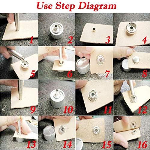 YiChuangXin 108pcs Marine Grade Stainless Steel Snap Fasteners
