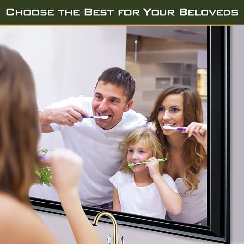 NicBex 40x30 Inch Wall Mounted Mirror Black Aluminum Frame