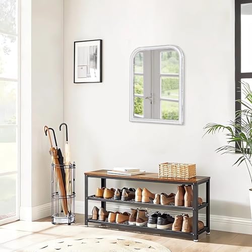 Rustic Farmhouse Wall Mirror 16x12 Inch