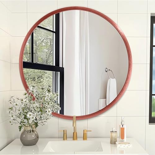 AOAOPQ Round Brushed Corner Mirror for Wall