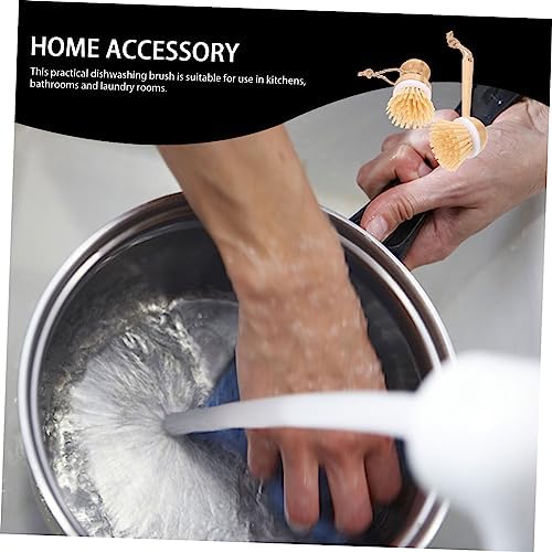 BIUDECO Sustainable Kitchen Pot Brush 2-Piece Set