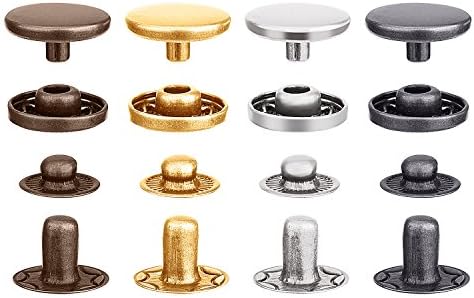 100 Set Snap Fasteners with 4 Tools for Crafts and Sewing