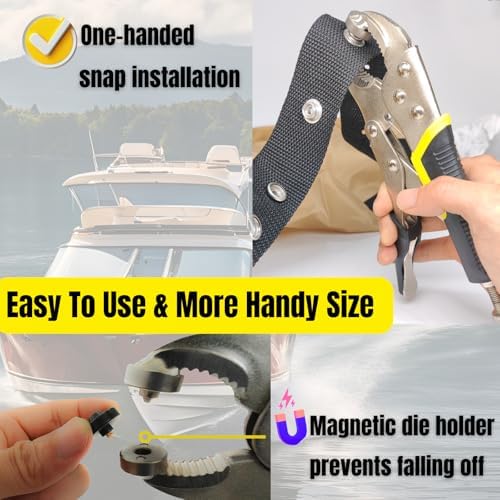 MinliGUY Heavy Duty Snap Fasteners Kit 60 Set