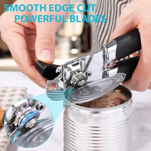 Lychico 3-in-1 Can Opener with Bottle Opener Black