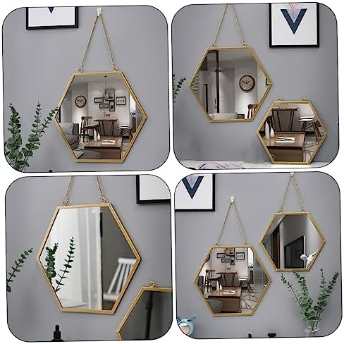 Holibanna Wall Hanging Makeup Mirror for Home Decor