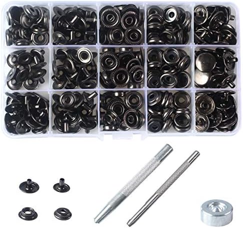 INNETOC 70 Sets Heavy Duty Metal Snaps Kit