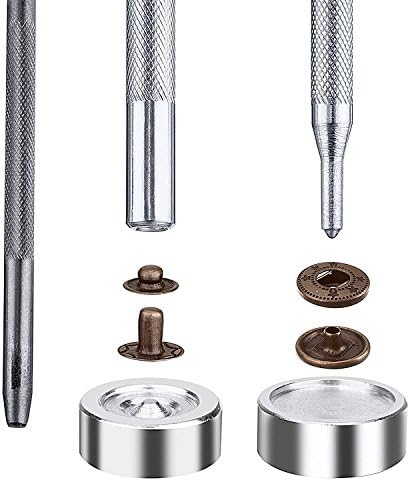 100 Set Snap Fasteners with 4 Tools for Crafts and Sewing