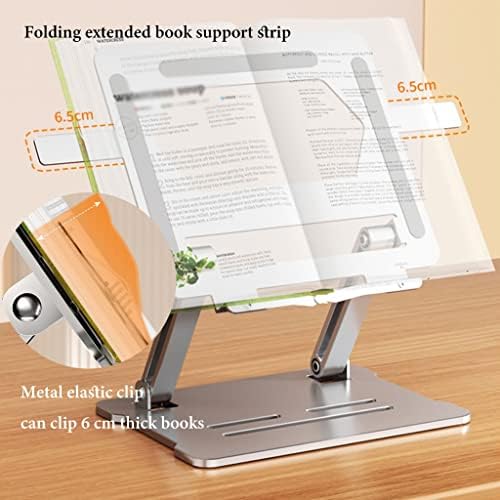 UHRLGHS Foldable Cookbook Stand with Retractable Clips