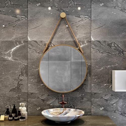 FLIPP Gold 40cm Bathroom Round Vanity Mirror