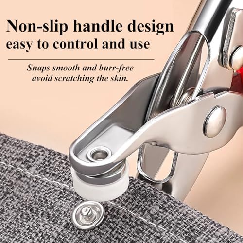 MIFOLEU 100 Sets Fabric Snaps with Pliers Tool Kit
