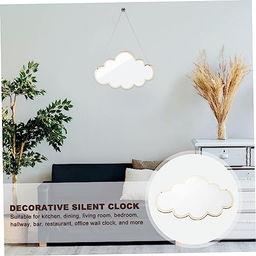 Hanging Cloud Vanity Mirror with Chain Minimalist Design