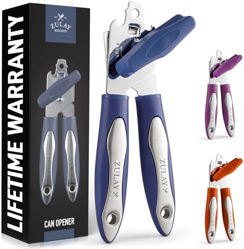 Zulay Kitchen Handheld Can Opener - Blueberry