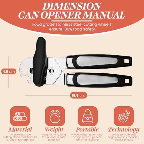 Premium Stainless Steel Multi-Function Can and Bottle Opener for Seniors