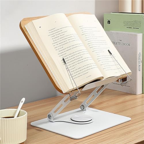 Adjustable Foldable Cookbook Stand for Kitchen and Office