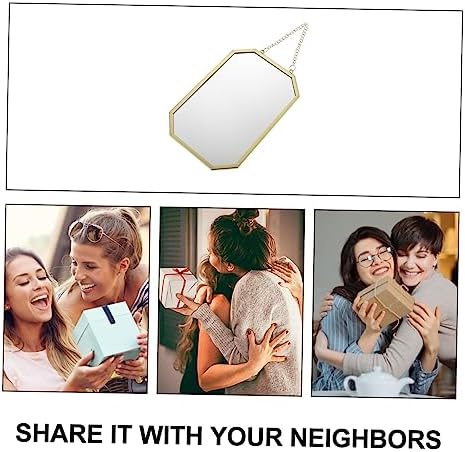 Gatuida Small Beveled Wall Mirror for Bathroom and Bedroom