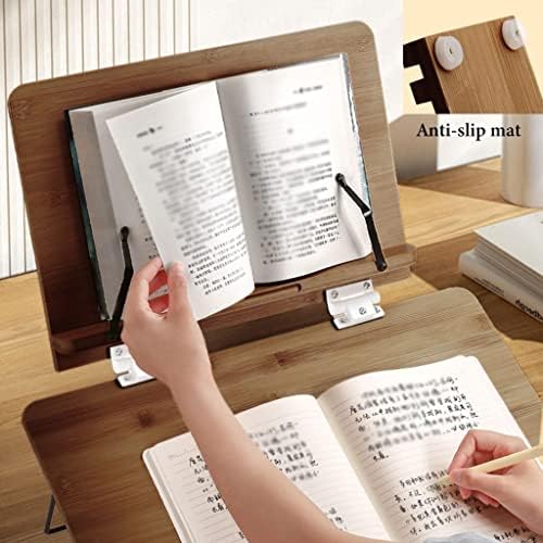 UHRLGHS Adjustable Book Stand with Page Clips for Kitchen and Reading