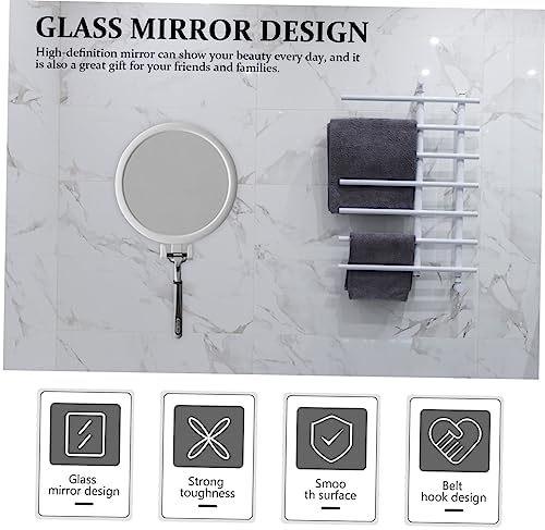 NOLITOY Wall Mounted Makeup Mirror with Adhesive Back