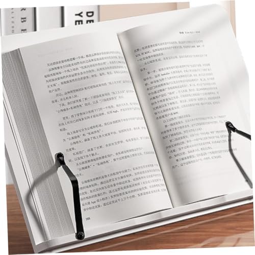 STOBOK Adjustable Wooden Book Stand for Recipes and Reading