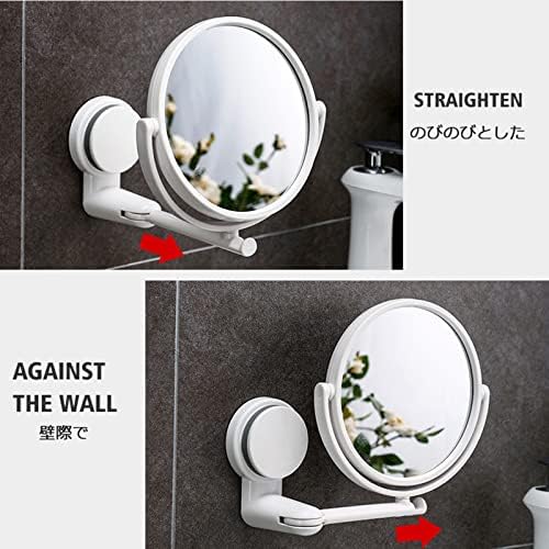CANEVE Double-Sided Wall Vanity Mirror 360-Degree Swivel and Extendable