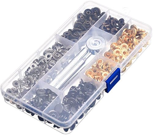 100 Set Snap Fasteners with 4 Tools for Crafts and Sewing