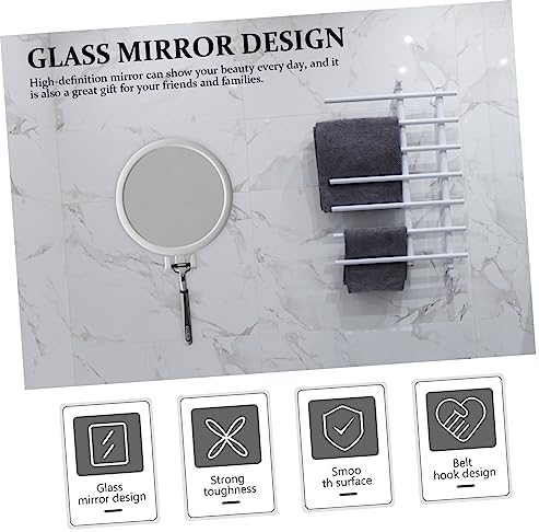 Healeved Wall Mounted Vanity Mirror - Adjustable Clear Decorative