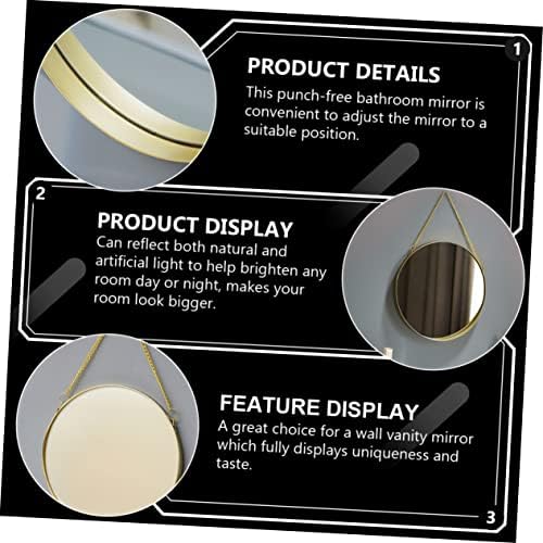 DOITOOL Round Hanging Vanity Mirror Wall Decor