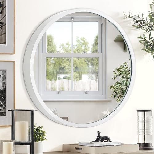 JJUUYOU Small Round Mirror for Bathroom Wall Decor