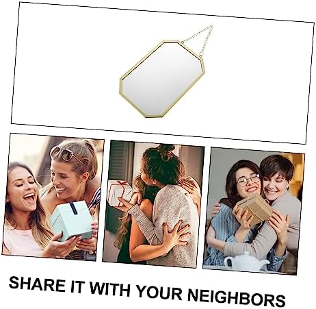 Happyyami Wall Mirror with Hanging Chain Decor