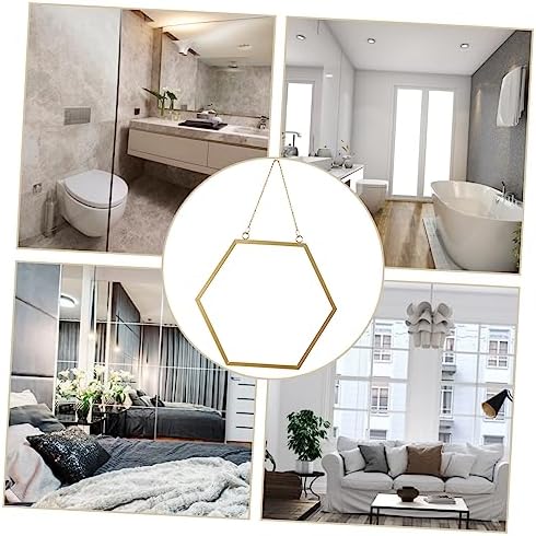 GARVALON Hexagon Wall Mirror Decor Vanity Mirror