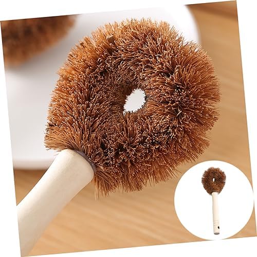TOBBOMEY Coir Dish Scrub Brush for Pots and Pans 1