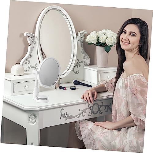 Beavorty Wall Mounted Makeup Mirror 360 Rotation LED