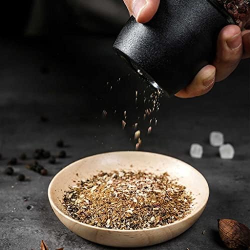 WXWIN Refillable Salt Pepper Mill Set - Durable Glass Stainless Steel