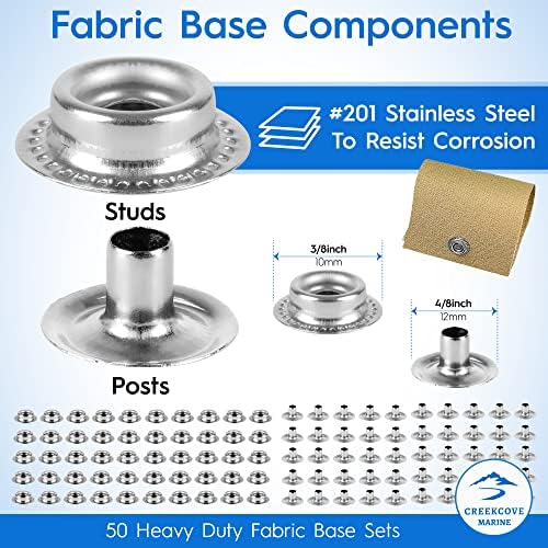 CreekCove Marine 228-Piece Snap Button Kit