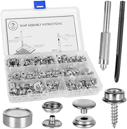 CreekCove Marine 228-Piece Snap Button Kit
