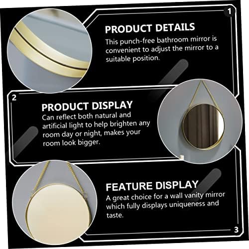SOIMISS Round Wall Vanity Mirror for Bathroom and Bedroom