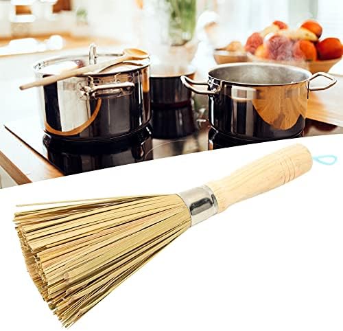 Tomotato Wooden Wok Brush for Kitchen Cleaning