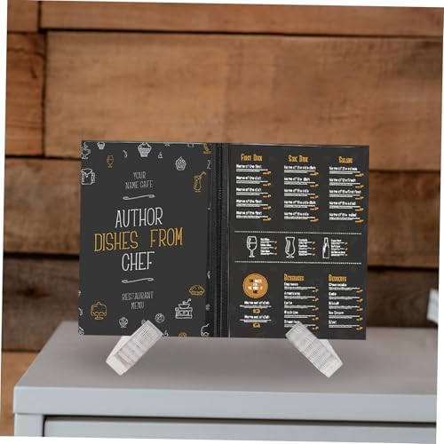 GRIRIW X Shape Wooden Book Stand for Kitchen and Desk