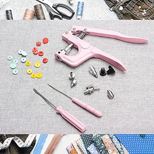LYNDA Snap Buttons with Pliers Set Pink