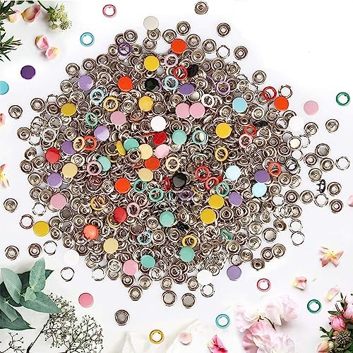 Minestylish 100PCS Metal Snaps Buttons Kit with Pliers